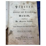 1851 German Martin Luther Psalter of the King and