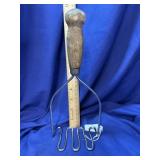 Vintage Wood Handle Potato Masher