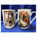 Two Norman Rockwell Museum Coffee Mugs