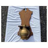 Randlan Oil Lantern in Wood Sconce