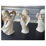 Trio of Ceramic Angels