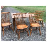 Vintage Ethan Allen Drop Side Dining Table/4 Chair