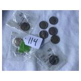 8 Buffalo Nickels