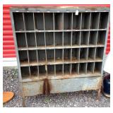 Large Metal Mail Slot Shelf- 40x9x48 In