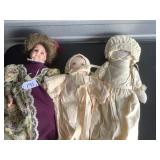 Homemade Dolls and Porcelain Doll