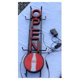 2001 Coca Cola Light Up Sign-26 inches long