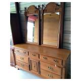 Young Republic Solid Maple Dresser-66x19x33 in