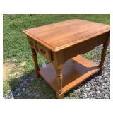 Small Solid Wooden End Table28x21 In