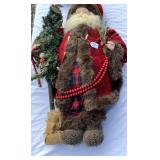 Gorgeous Old Time Santa 32 In Tall