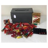 Metal Ammo Box with Various Ammo