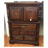 Vtg Wooden Chest of Drawers-36x18x48 Inches