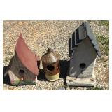 Trio of Small Bird Houses