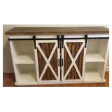 Farmhouse Style Entertainment Cabinet-54x16x32 Ins