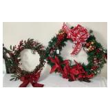 Pair of Christmas Wreaths