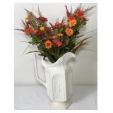 Vtg Ceramic Pitcher/Vase-15 Inches