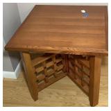 Pretty Western Style End Table-26x26x24 Inches