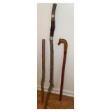 Trio of Nice Walking Sticks/Canes