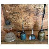 Vintage Oil Cans/Lamp