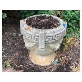 Large Concrete Planter-17 Inches Tall