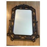 Very Heavy Metal Wall Mirror-31x46 Inches