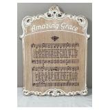 Beautiful Wooden Amazing Grace Wall Art-15x20 In.