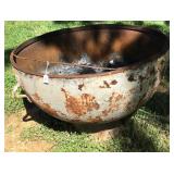 Huge Metal Barrell-41Inches Across-Heavy