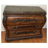 Nice Marble Top Bombay Style Dresser-38x20 Inches