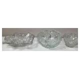 Pressed Glass Serving Dishes