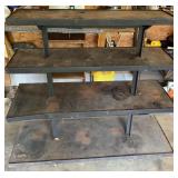 Metal Shop Shelf on Wheels-54x22 Inches