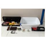Ariat Wallet/Mag Lite/Fishing Flys/Cleaning Kit