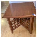 Nice Western Style End Table-26x26x24 Inches