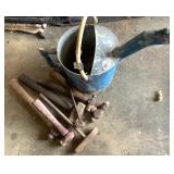 Metal Watering Can w/ Various Hammers
