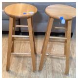 Pair of Wooden Stools