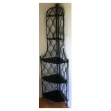 Metal Fold Up Corner Shelf-a Few Scratches