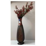 Tall Metal Flower Vase-27 Inches Tall