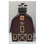 Country House Light Up Barn-14 inches Tall