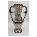 Large iridescent art pottery vase. 13ï¿½