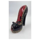 Vintage Novelty Lady Face High Heel Shoe Coin
