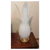 Mid-Century Murano-Style Opaline "Tulip Frond"