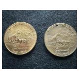 Pair of 18611961 "Dakota Territory Centennial"