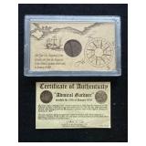 Admiral Gardner" Shipwreck Coin  Genuine East