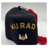Shriner Fez  "Murad" Embroidered, Camel