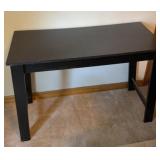 Black Laminate Writing Desk / Table (39"L x 17"W