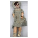 Antique Bisque Head Doll  Marked "G.B.", Jointed