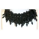 1960s Faceted Plastic Beaded Choker Collar