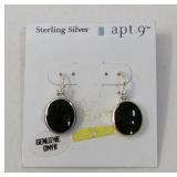 Apt. 9 Sterling & Onyx Earrings on Store Card