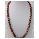 Copper Freshwater Pearl Strand 925 Hardware