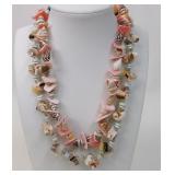 2 Natural Seashell Strand Necklaces