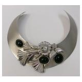 Art Nouveau Deco Style Choker Collar Necklace