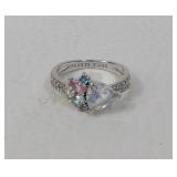 Bomb Party Colorful Cluster Ring Sz 7.25